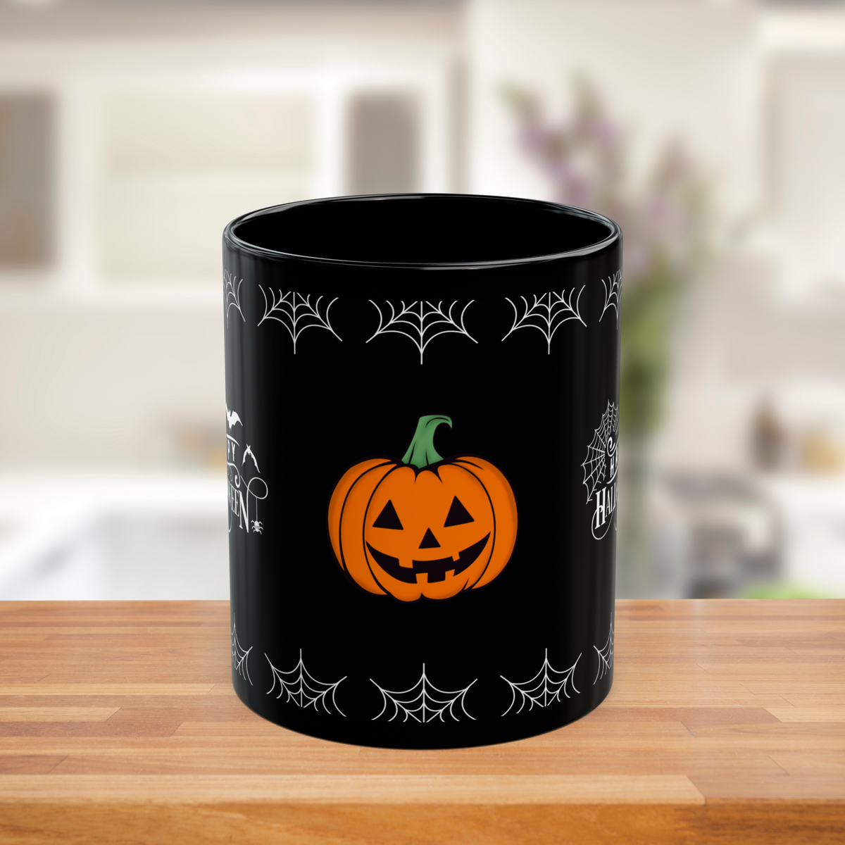 Spiders & Webs Halloween Mug – Gothic Witchcraft Gift