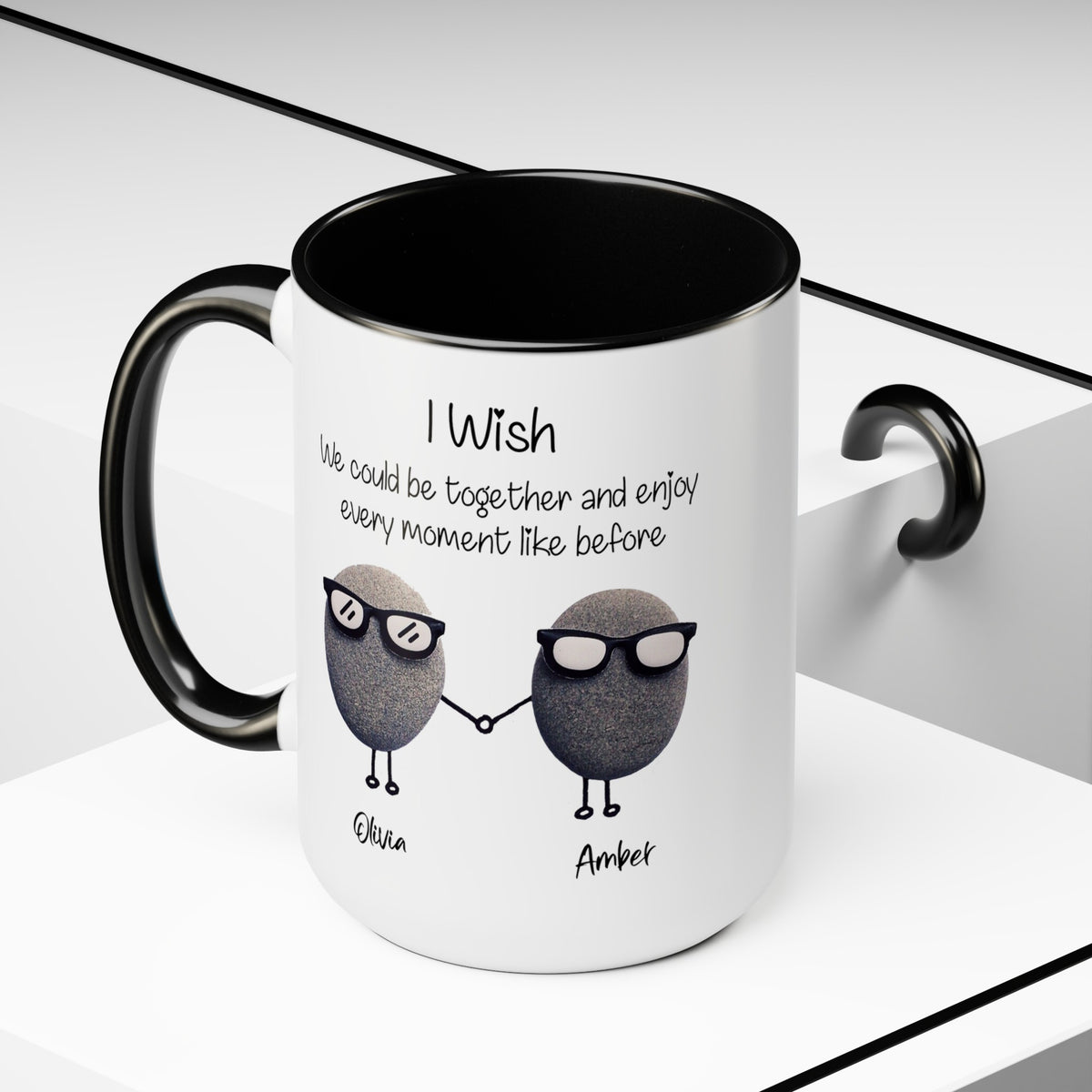 Personalized Best Friend Ceramic Mug, Long Distance Gift