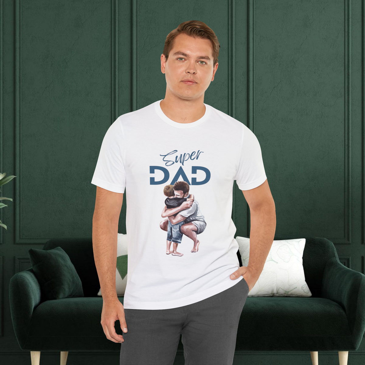 Super Dad T-Shirt, Father's Day Gift, Personalized Dad Tee